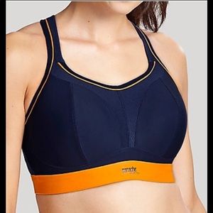Panache non-wired/wire-free/wireless navy sports bra 30H